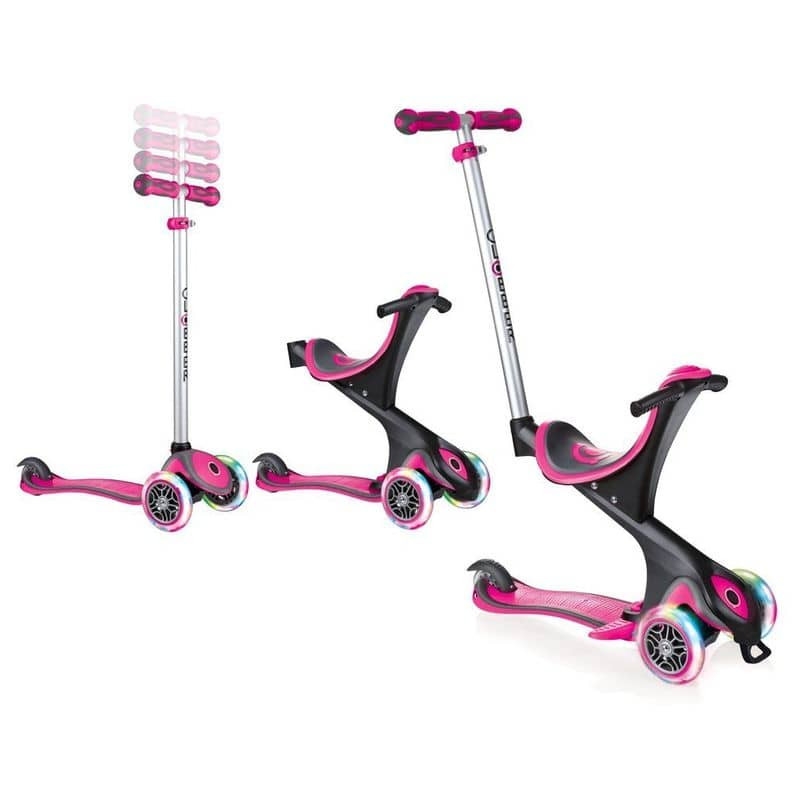 Globber Evo Comfort Lights 5in1 paspirtukas